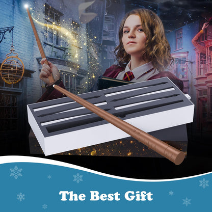 Halloween Decorations, Floating Candles with Wand, Magic Hanging Candles Flickering Warm Light Flameless LED Taper Candle with Wand Remote, Battery Operated Window Candles for Holiday Decor (12 Pack)