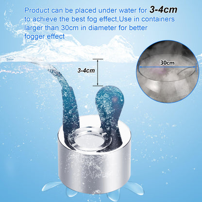 FITNATE Mist Maker, Upgraded Fogger Water Fountain Pond Fog Machine Atomizer for Halloween Gatherings, Festivals, and Other Holidays, with Ceramic Disc Tools