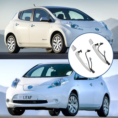 Exterior Door Handles Chrome (2PCS), Compatible with 2009-2018 Nissan Sentra Murano Maxima Leaf, with Sensor and Smart Keyless Entry System, Front Left & Right Side | Replace# 806469N00A, 12459871