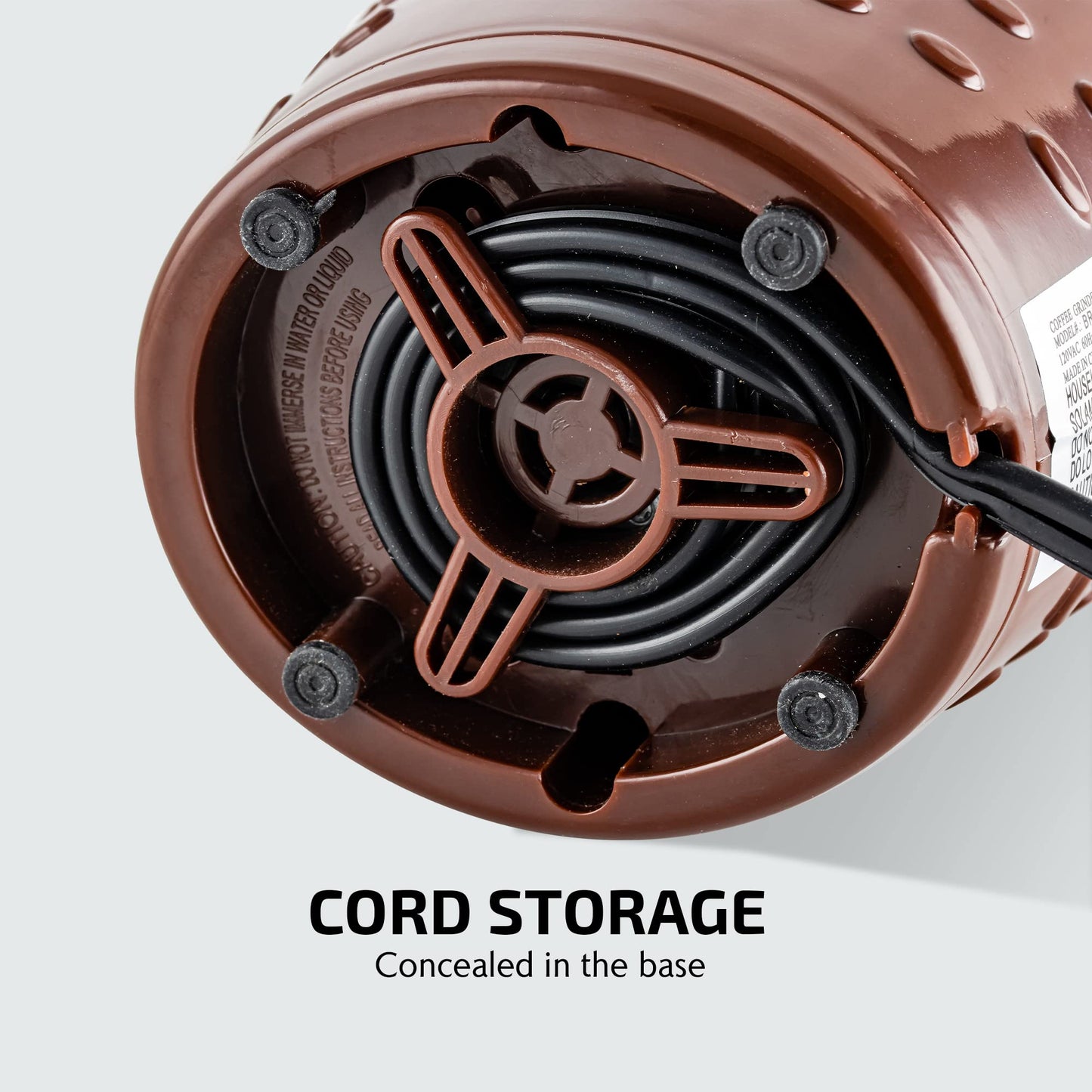 OVENTE Electric Coffee Grinder for Beans, Spices and More, 2.5Oz Compact Grinding Mill, Spice Grinder with Stainless Steel Blade, Pulse Button Operation and Transparent Easy to Open Lid, Black CG225B