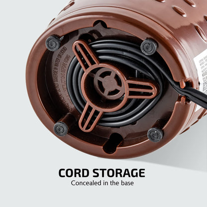 OVENTE Electric Coffee Grinder for Beans, Spices and More, 2.5Oz Compact Grinding Mill, Spice Grinder with Stainless Steel Blade, Pulse Button Operation and Transparent Easy to Open Lid, Black CG225B