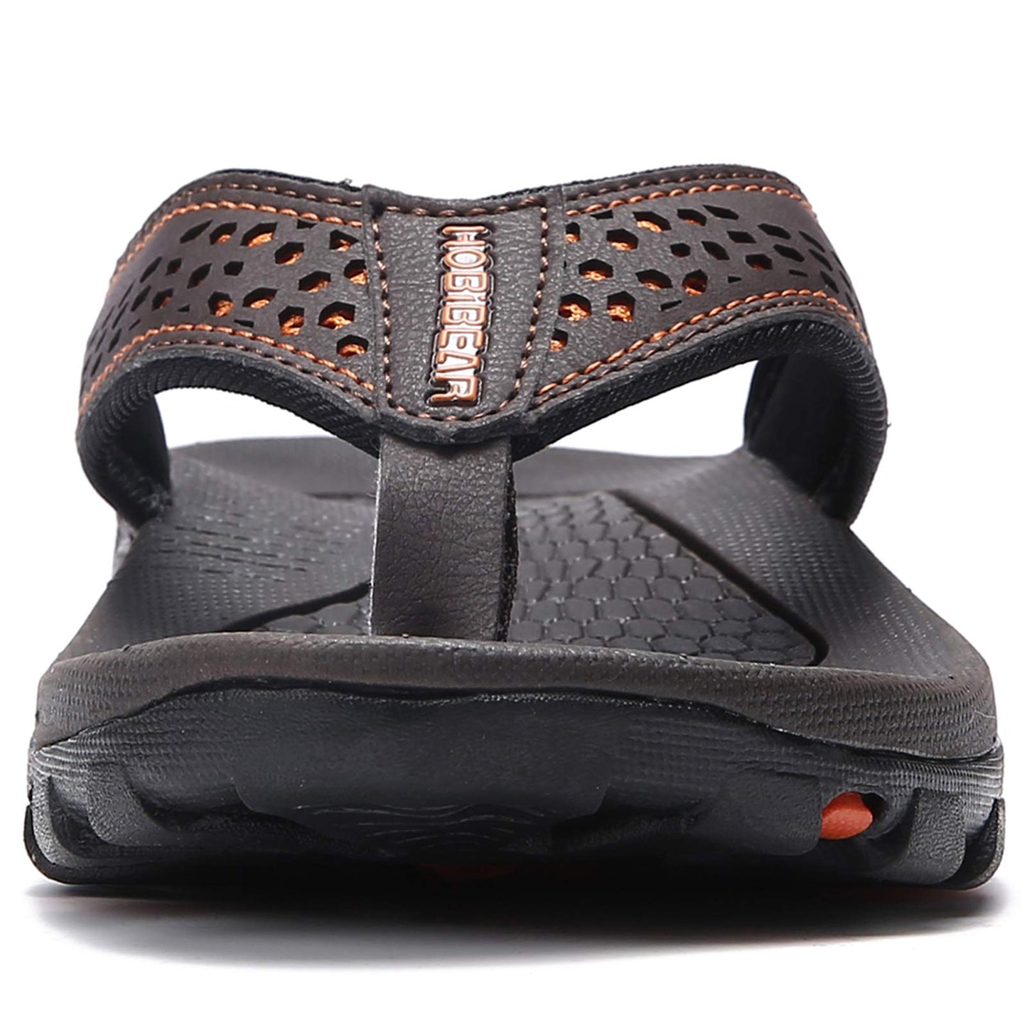 GUBARUN Mens Sport Flip Flops Comfort Casual Thong Sandals Outdoor(Brown, 13)