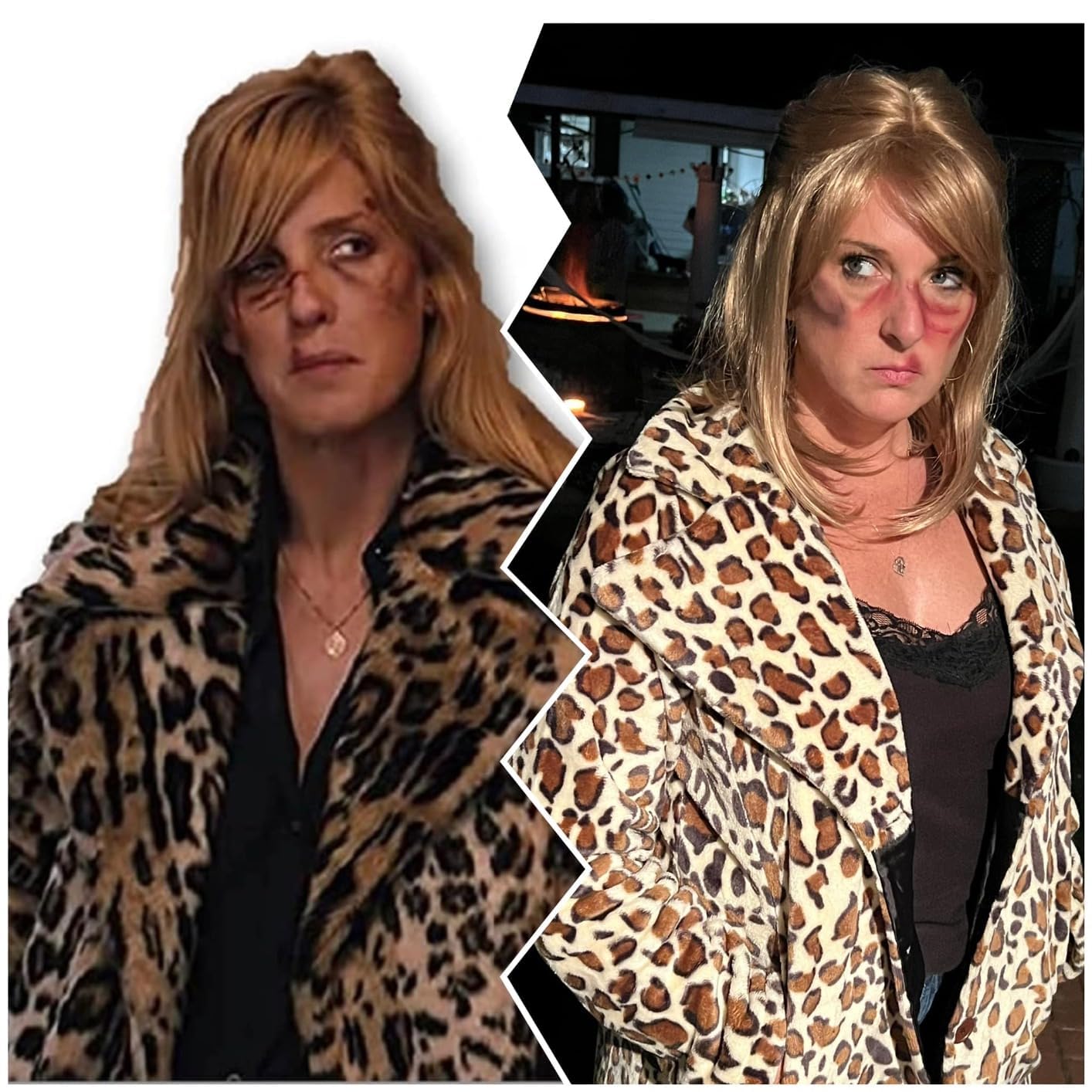 GNIMEGIL Wigs Strawberry Blonde Wig with Bangs Synthetic Hair Full Natural Hairstyle Straight Medium Length Bob Cut Halloween Costume Wigs for Women Cosplay Wig Honey Blond