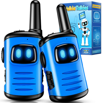 Kids Walkie Talkies Toys for Boys: comedyfun Mini Robots Walkies Talkies 2 Pack Birthday Gifts for 3 4 5 6 7 8 Year Old Boys Toys Age 4 5 6 7 8 Camping Outdoor Games