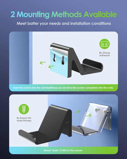 6amLifestyle 4 Pack Controller Holder Stand Built in Anti-Slip Pads for PS5 PS4 Xbox One Switch Pro Gamepad Controller Wall Mount Adhesive/Screws, Universal Controller Accessories Shark 14 Mini