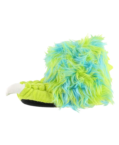 Lazy One Animal Paw Slippers for Kids and Adults, Fun Costume for Kids, Cozy Furry Slippers (Monster Green, Small)