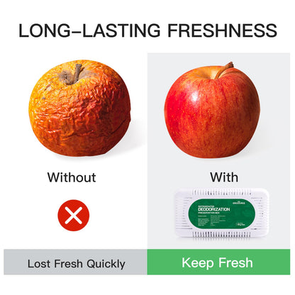 4 Pack Fridge Deodorizer, Refrigerator and Freezer Deodorizer Odor Eliminator Reusable, Unscented Activated Carbon Odor Absorber and Moisture for Freezers, Coolers, Closet and Trash Can