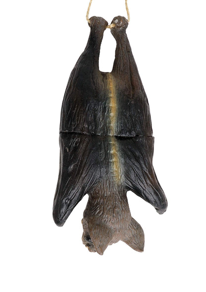 Halloween Hanging Bats Props Trick Toys Simulation Rubber Dead Bat Hanging Ornament Party Decor Prank Prop Cats Dogs Interesting Toys Halloween Party Favors Vampire Rats for Haunted House Decoration