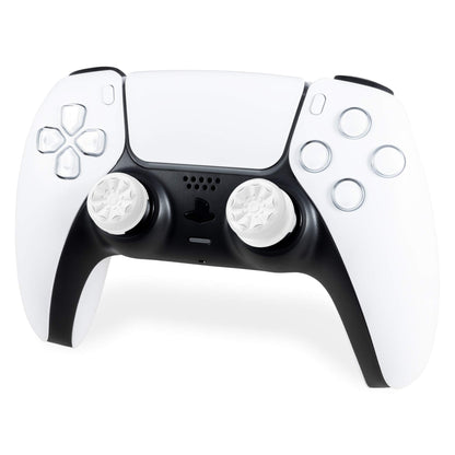 KontrolFreek FPS Freek Galaxy White for PlayStation 4 (PS4) and PlayStation 5 (PS5) | Performance Thumbsticks | 1 High-Rise, 1 Mid-Rise | White