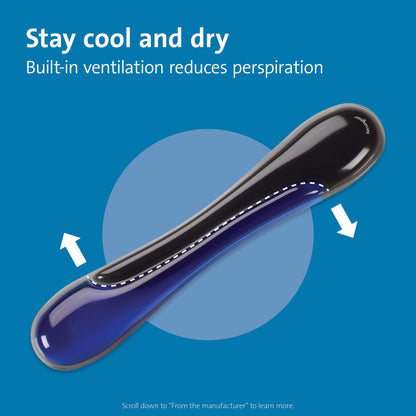 Kensington Duo Gel Mouse & Keyboard Wrist Rest Bundle Set, Ergonomic Keyboard and Mouse Pad With Wrist Support, Keyboard Wrist Rest, Computer Keyboard Pad, Cooling Gel, Non-Skid Backing, Blue K52920WW