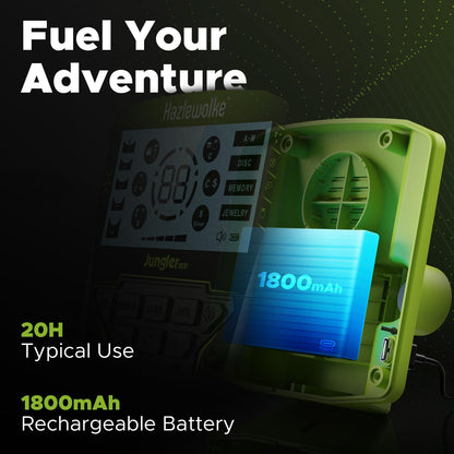 Hazlewolke Metal Detector for Adults, Rechargeable Battery for 20H Typical Use, 5 Professional Mode with Higher Accuracy 10” Waterproof Coil for Gold Detecting