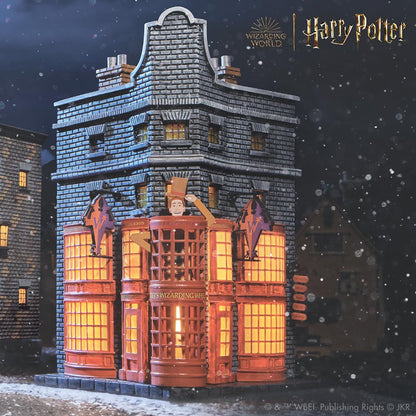 Department 56 Harry Potter Village Weasleys' Wizard Wheezes Lit Building, 8.11 Inch, Multicolor (6005615)