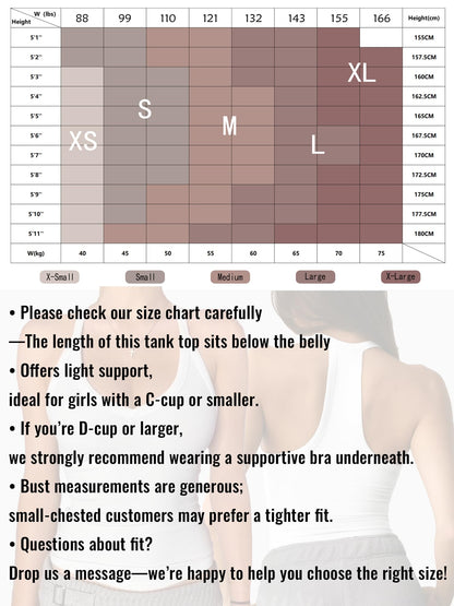 Danysu V Neck Racerback Tank Top for Women with Built in Bra Ribbed Long Tank Fitted Basic Cami Tops Angel White XS