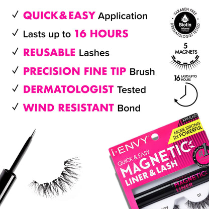 KISS i Envy Magnetic Eyeliner Wind Resistant, Last Up To 16hrs