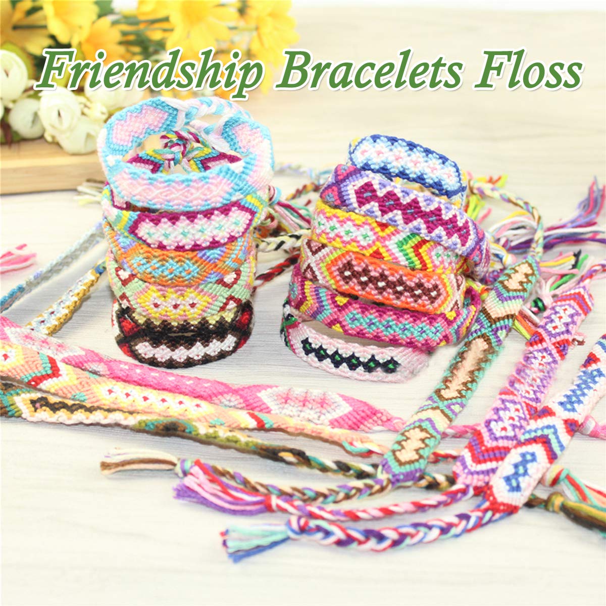 LE PAON Embroidery Floss 240 skeins 100% Egyptian Long-Staple Cotton Cross Stitch Threads -Friendship Bracelets String -Mercerized Crafts Floss Total 1920M 8M/pc 24pcs/Bag 10package