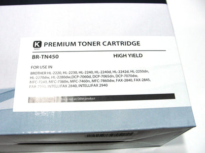 Cool Toner Compatible Toner Cartridge Replacement for Brother TN450 TN 450 TN-450 TN 420 TN420 TN-420, Black, 1 Pack