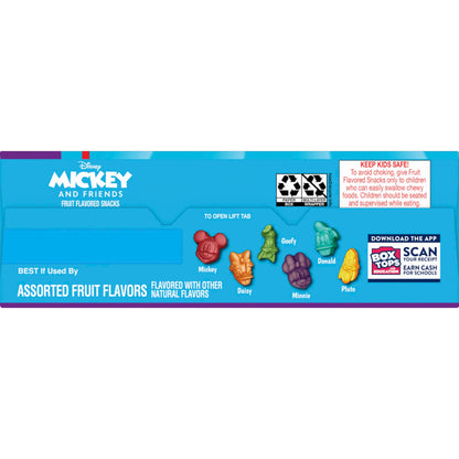 Disney Mickey and Friends Fruit Flavored Snacks, Treat Pouches, Gluten Free Snack, Value Pack, 22 Ct, 17.6 oz