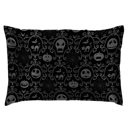 Jay Franco Satin Pillowcase - Standard Size 20x30 Inch Silky Soft Premium Pillow Cover, Black - Nightmare Before Christmas