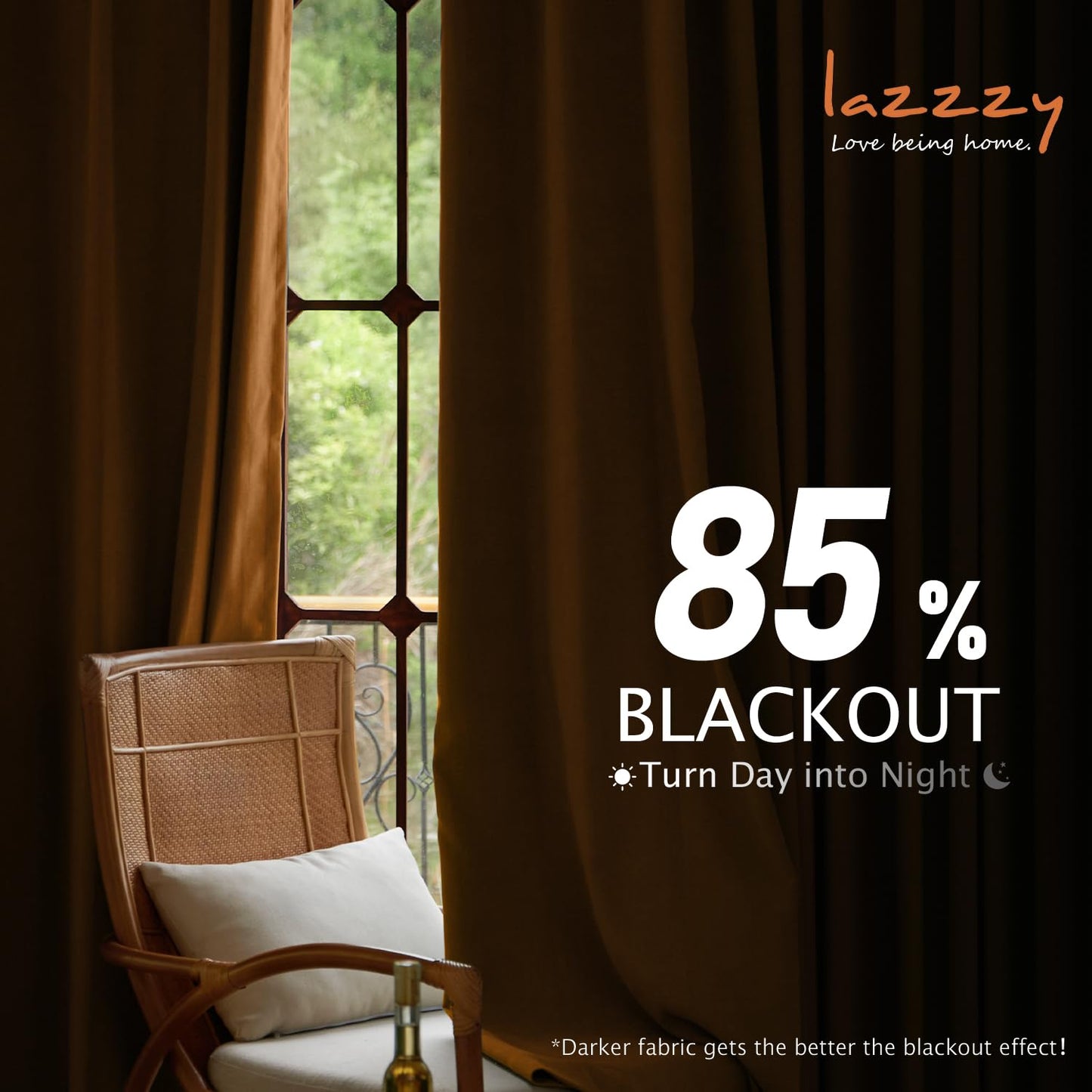Lazzzy Velvet Blackout Curtains Brown Thermal Insulated Curtains 84 Room Window Drapes Super Soft Luxury Curtains for Living Room Bedroom Rod Pocket 2 Panels 84 Inch Long Gold Brown