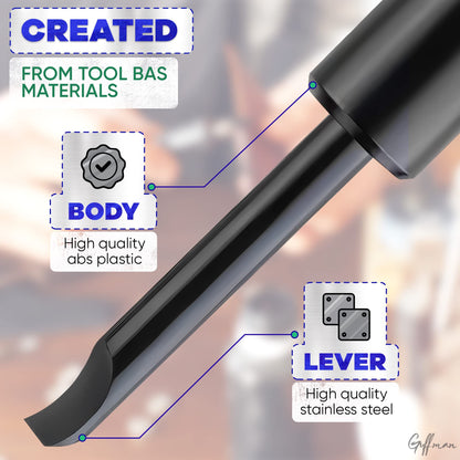 1Pcs Watch Back Remover Tool - Watch Adjustment Tool Kit Mini Pry Bar Watch Screwdriver Set Watch Link Remover Tool for Watches - GUFFMAN Watch Repair Tools Pry Tool Black Watch Tools Case Back Opener