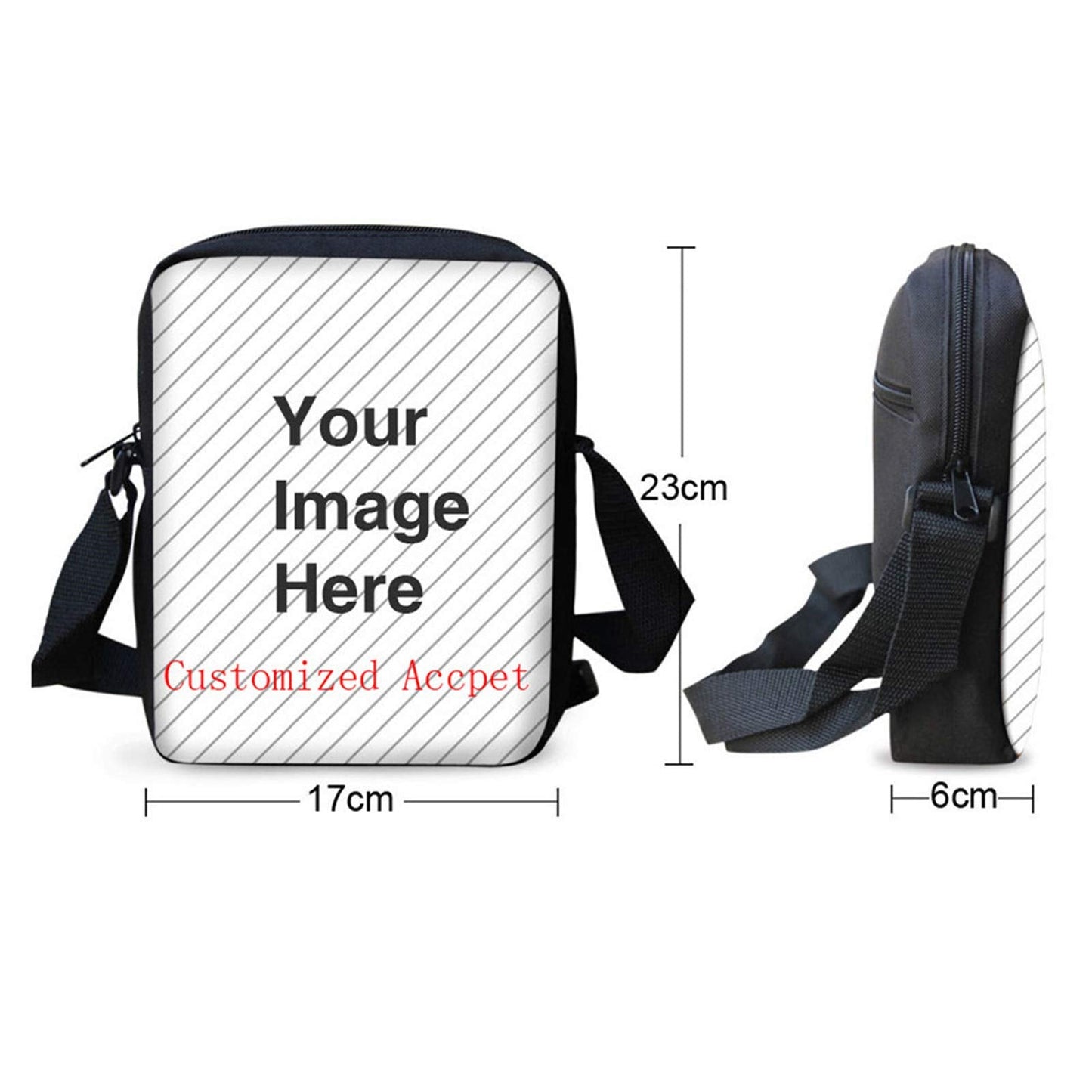 COEQINE Happy Halloween Cat Print Crossbody Messenger Bags for Women Girls,Casual Backpack Cellphone Purse Pouch Mini Shoulder Bag with Adjustabe Shoulder Strap