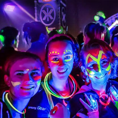 Glostars 100W LED UV Black Light, Powerful UV Spotlight, IP66, 395nm Lamp for Christmas, Halloween Glow Party (2 Packs)