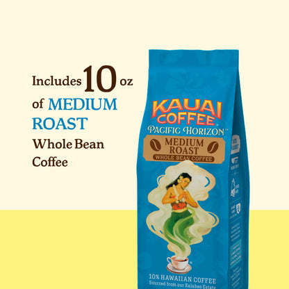 Kauai Coffee Koloa Estate Medium Roast - Whole Bean Coffee, 10 oz Package