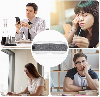 Fronnor Eye Massager with Heat for Relief,Heated Eye Mask with Music Eye Care Device for Eye Strain,Great Gift Idea