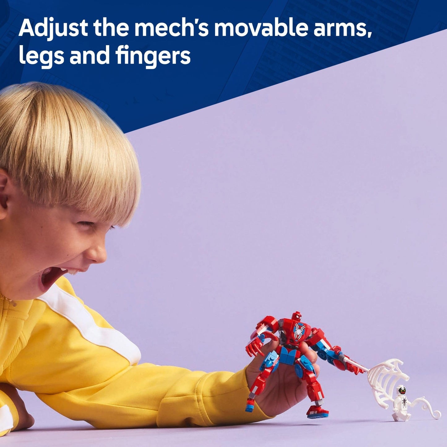 LEGO Marvel Spider-Man Mech vs. Anti-Venom Building Toy Set - Spider-Man Toy for Kids, Boys and Girls, Ages 6+ - Buildable Action Figure - Superhero Gift for Birthday - 76308