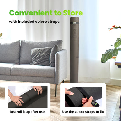 Large Yoga Mat (6'x4') – 1/4" & 1/2" Thick Exercise Mats for Home Workout, Extra Wide Workout Mats for Home Gym, Yoga, Pilates, Stretching, Floor & More