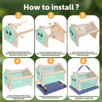 Kids Bug Catcher, Bug Catching Set with Butterfly Net, Insect Toys Collection Box, Insect Habitat, Kids Adventure Set Outdoor Toys-Nature Exploration Set for Kids 3+ Years