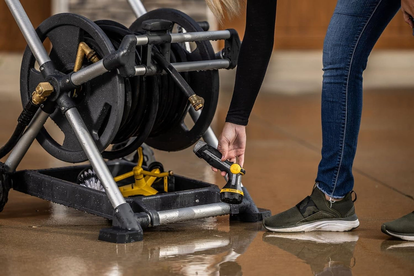 Gorilla 225’ Aluminum Zero-Rust Mobile Hose Reel