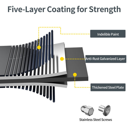 Kesfitt Raised Garden Bed Kit,Outdoor Galvanized Planter Raised Boxes with Safety Edging and Gloves,Large Metal Raised Garden Beds for Gardening Vegetables,Fruits,Flower(6x3x1FT)