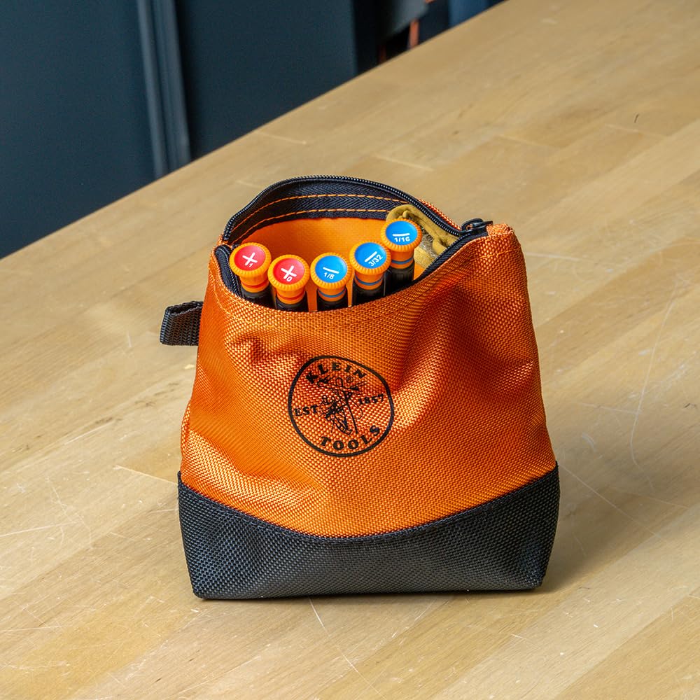 Klein Tools 85615INS Mini Precision Screwdriver Set, 1000V Rated Insulated Screwdrivers with (2) Phillips and (3) Slotted Tips, 5-Piece