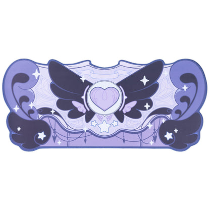 GeekShare Large Gaming Mouse Pad Dark Purple Non-Slip Rubber Back Mouse Pad Big Desk Mat for Keyboard and Mouse,Perfect for Gaming or Home Office Work - Star Wings Dark Version