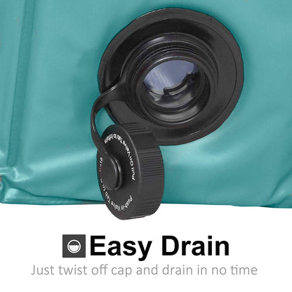 Kundu Round (47" Diameter x 12" Deep) Heavy Duty PVC Pets and Kids Outdoor Pool/Bathing Tub - Portable & Foldable - Large