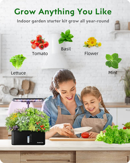 GARDENCUBE 166pcs Hydroponic Pods Kit: Compatible with Aerogarden Grow Anything Herb Kits - Includes Grow Sponges Grow Baskets Grow Domes Labels A&B Plant Food - Hydroponics Supplies for Most Brand