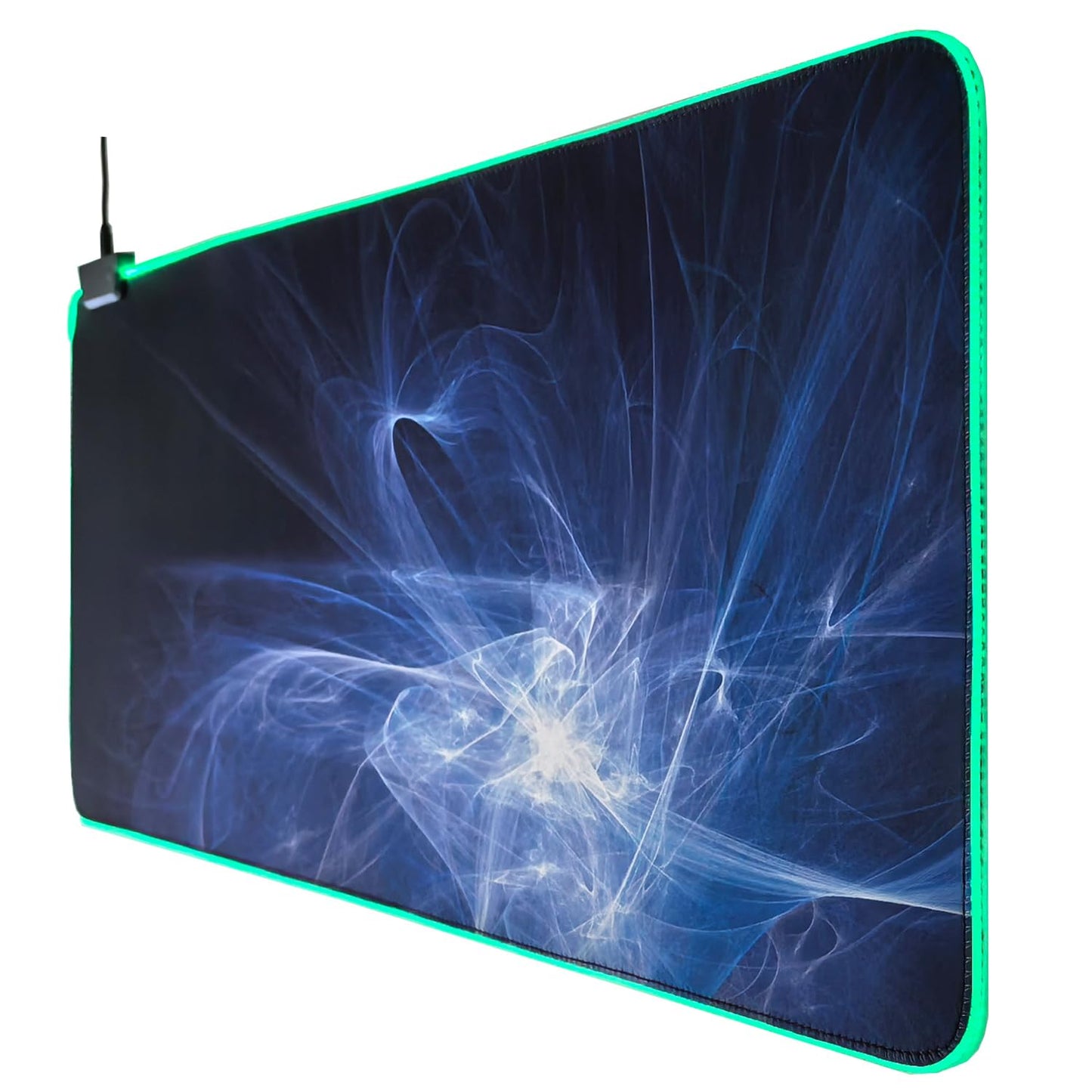 Computer Desk Big Mouse Pad Large RGB Gaming Mouse Pad 7 Colors with Smoke Texture Design