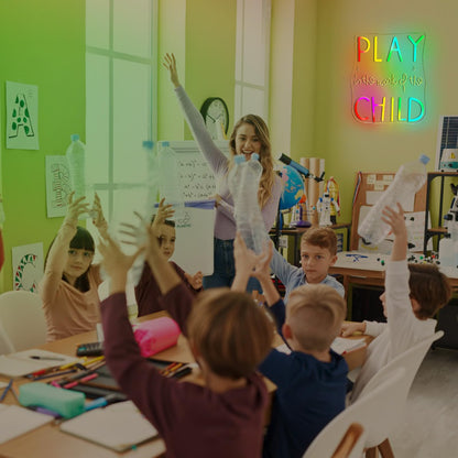 This Must Be The Place Neon Sign Warm White Letter Led Signs for Wall Decor Usb Word Light Up Signs for Bedroom Salon Man Cave Beer Home Bar Wedding Birthday Party Decor Gifts