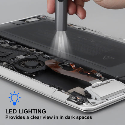 SHARDEN Mini Electric Screwdriver, 29 in 1 Small Electric Screw Driver Kit with 24 Magnetic Bits, Precision Cordless Repair Tool for Phone, Camera, Laptop, Watch