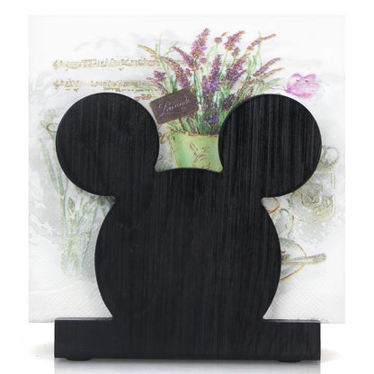 Cute Wooden Napkin Holder for Table Decor Kitchen Bathroom Desk Accessories Modern Cocktail Funny Decorative Xmas Home Decor Farmhouse Wood Cool Christmas