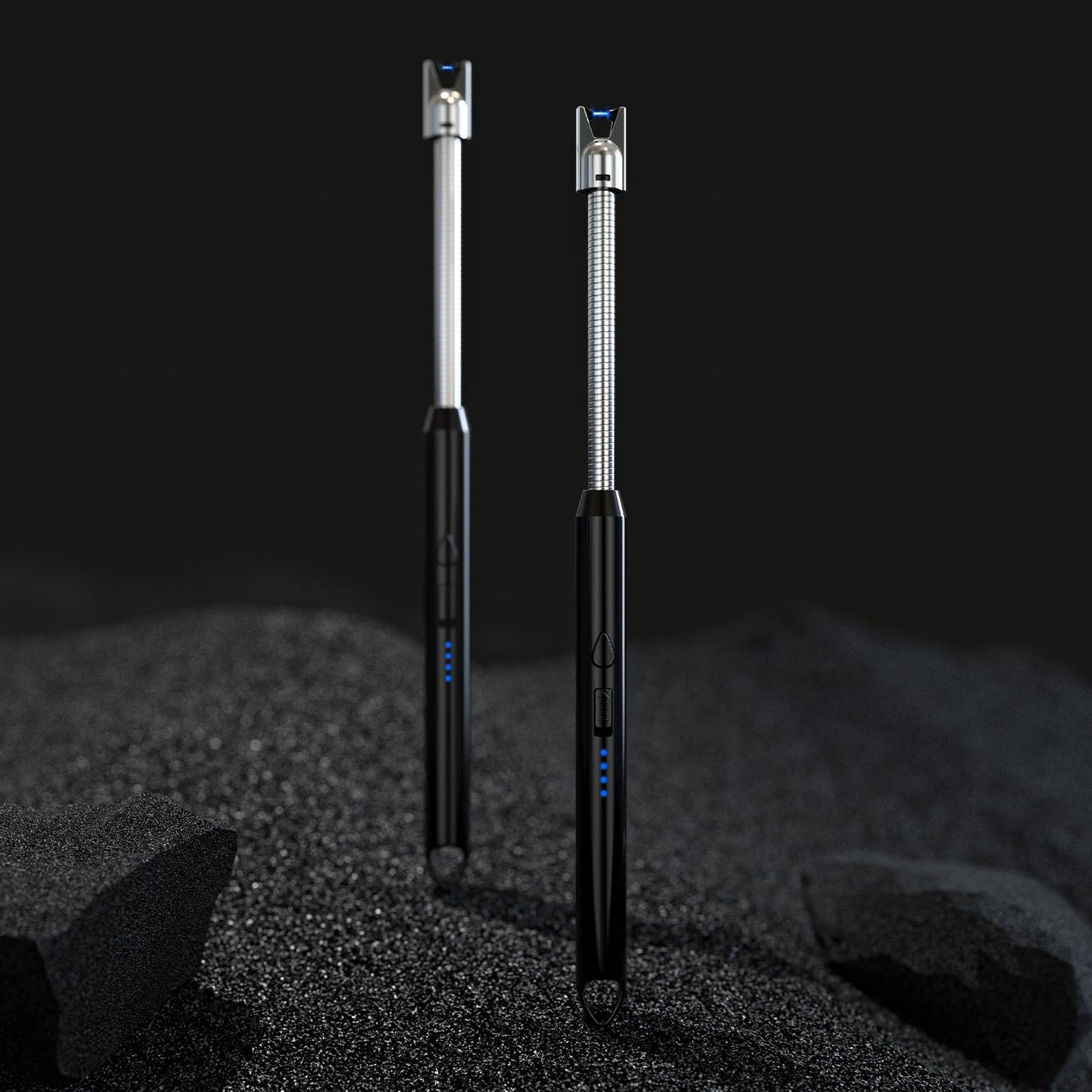 KTEBO® 2 Pack Plasma Arc Electric Lighters Rechargeable - USB Long Reach for Scented Candles, BBQ Grill &Camping - Windproof Design Lighters