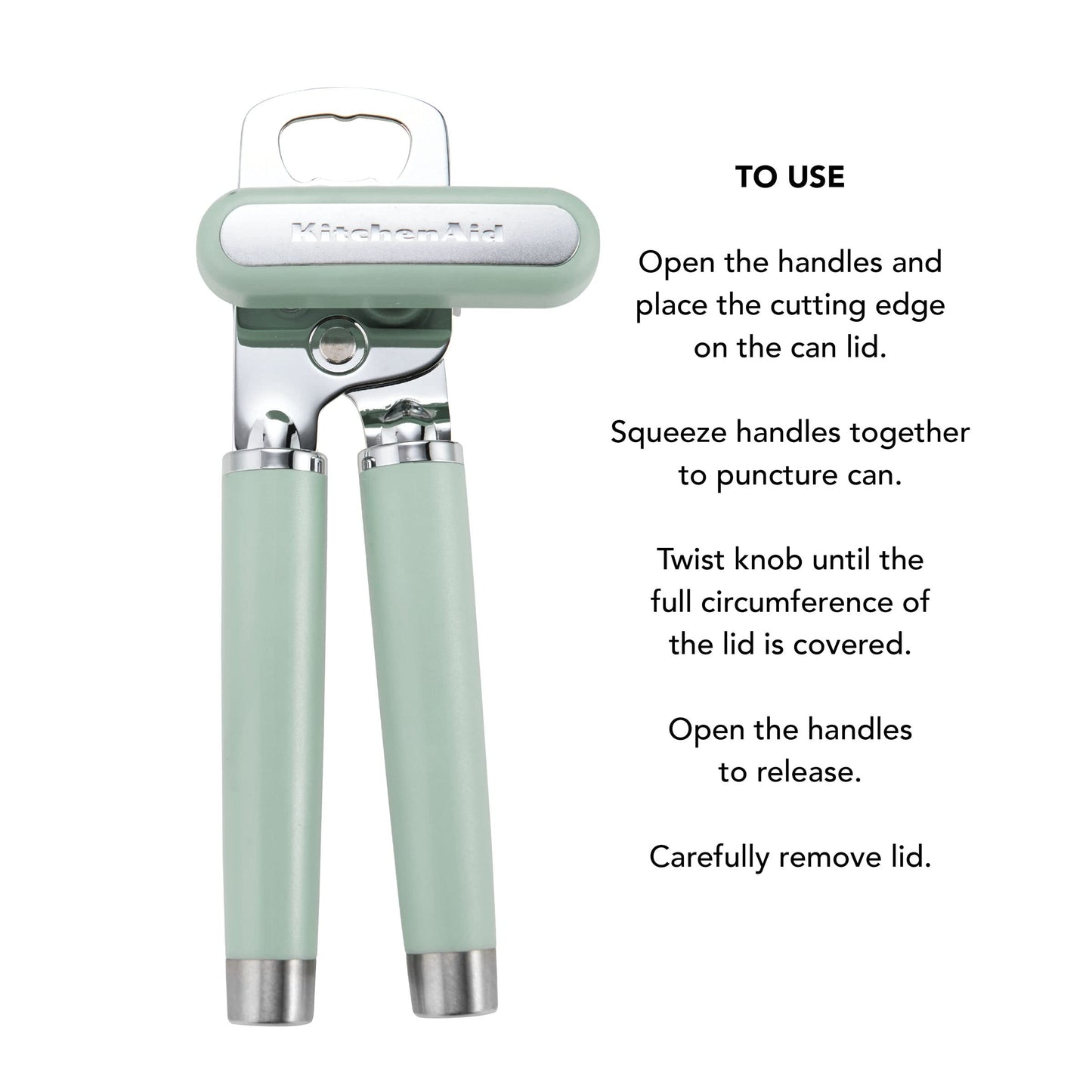 KitchenAid Gourmet Multifunction Can Opener / Bottle Opener, 8.36-Inch, Pistachio