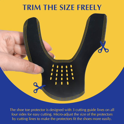 Crease Protector Shoe Guard for Sneakers: Jordans/Air Force 1/ Dunks, 6 Pairs Anti Crease Shoe Protector, Men Women Kids Size 3-6, Black+White