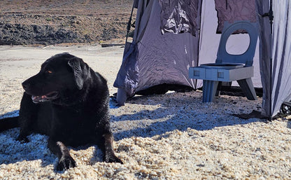 Cleanwaste GO Anywhere Portable Folding Toilet - Plus Bonus Original Wag Bag Kit