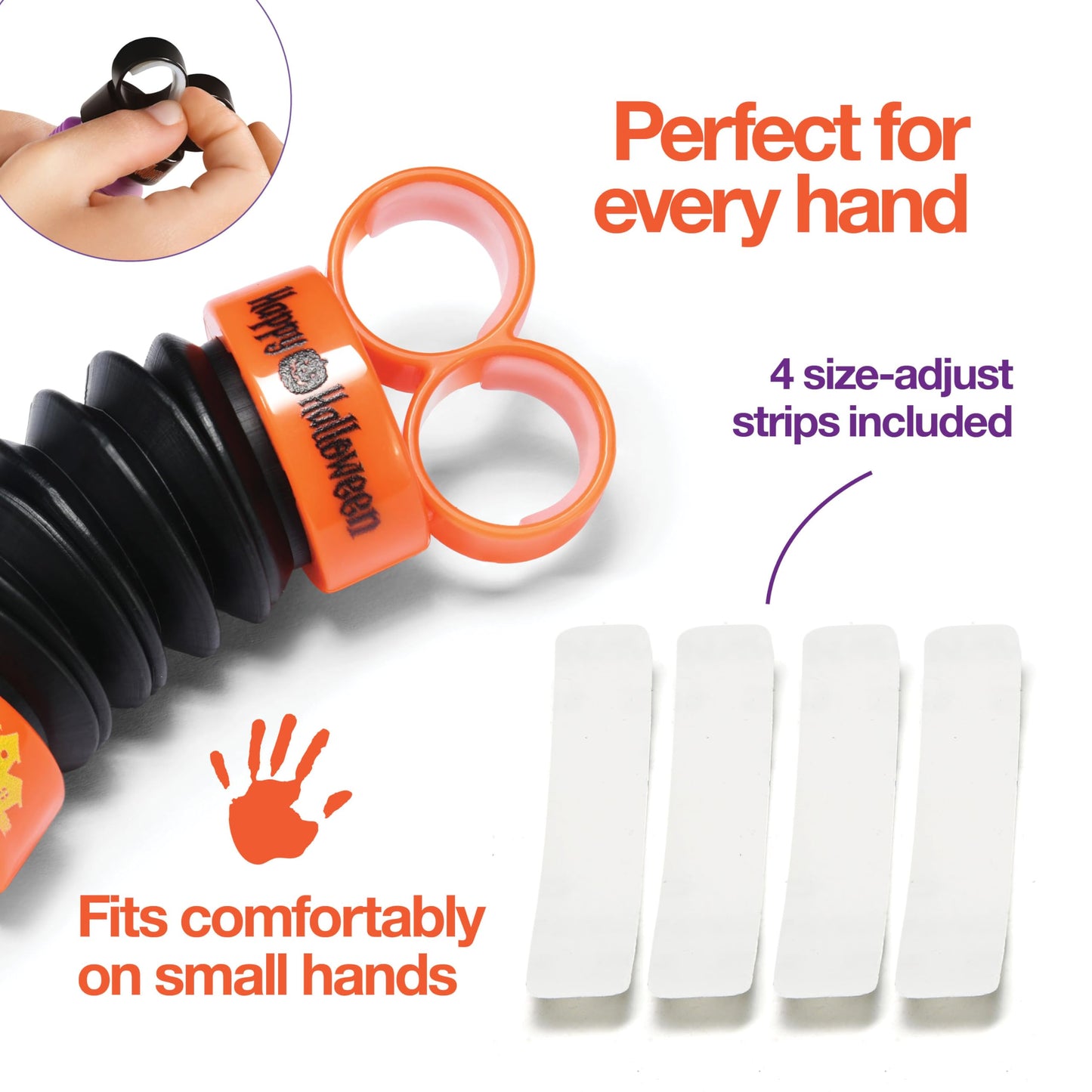 Halloween Party Favors Bulk Stargo Finger Poppers Fidget Toy - Halloween Stocking Stuffers Non-Candy Trick or Treat Toy for Girls & Boys - Halloween Party Bags and Goody Bags Filler - Pack of 10