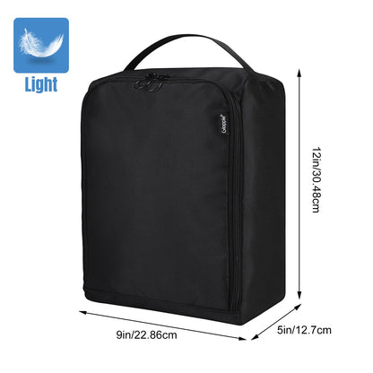 Gloppie Shoe Bags for Travel Shoe Pouch Portable Large Shoes Storage Bag for Men Women Shoe Organizer Black Shoe Packing Cubes for Travel Gym Sport Must Have for Business Trip Bolsa de Zapatos