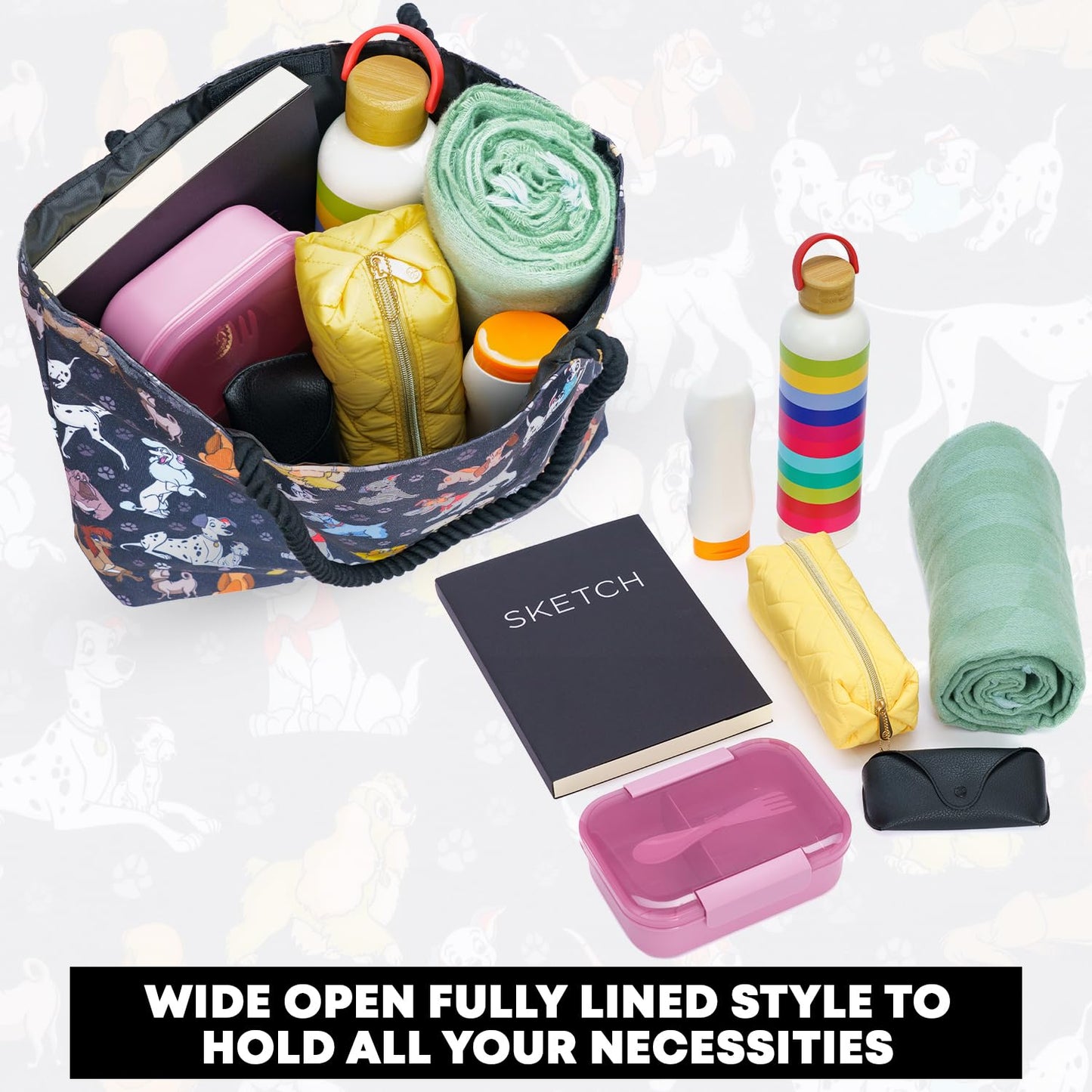 Disney Nightmare Before Christmas Tote Jack Skellington Sally Zero Print Bag