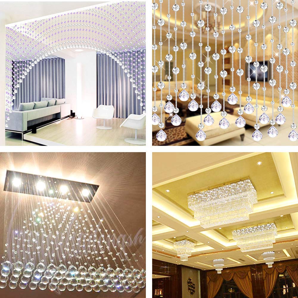 Crystal Ball Prism Pendant Glass Chandelier Hanging Pendant Feng Shui Wedding Home Window Décor (20mm-24pack)