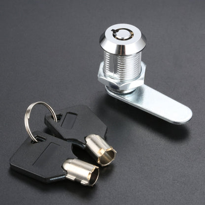 Drawer Tubular Cam Lock 25mm Zinc Alloy Security Drawer Cam Cylinder Lock with 2 Keys for Door Mailbox Cabinet Cupboard Letterbox